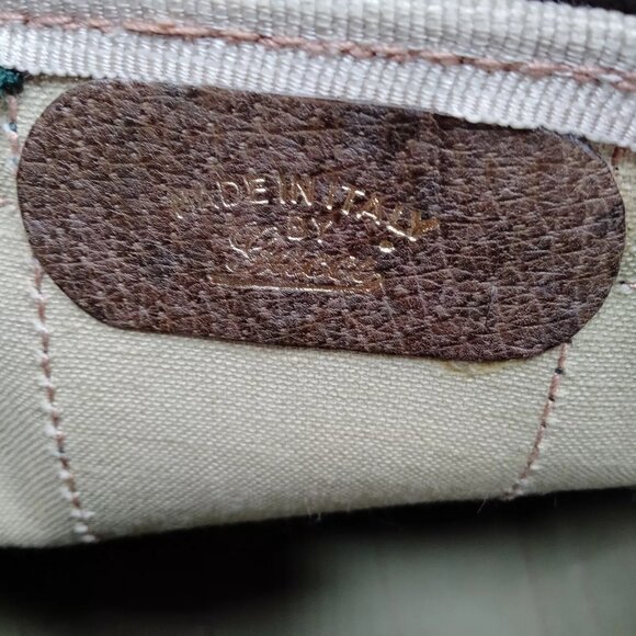 Vintage Gucci Handbag Sherry Line Brown PVC 3954966 - Picture 7 of 11